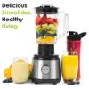 Salter EK4294 4 in 1 Juice and Blender, Multifunctional Juicer/Grinder, 400 W, 2 Speed Settings, For Healthy Protein Smoothies, Juices, Veg, Fres