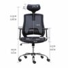 Ygqbgy Study/Office Chair Gaming Seat Pc Gamer Chair Rotating Office Furniture with Handrails Mesh Chair