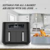 ZARYN Silicone Reusable Air Fryer Liner - Food Safe Easy Cleaning, Suitable for Most Fryers - Heat Resistant Reusable for Microwave Oven - Pack o
