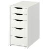 LAGKAPTEN/ALEX Desk,140x60 cm, durable and easy to care for. Desks for home. Desks & computer desks. Tables & desks. Furniture. (White)