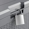 Rubbermaid Outdoor Easy Install Deck Box, Medium, Weather Resistant, Gray for Lawn, Garden, Pool, Tool Storage, Home Organization