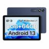 UMIDIGI G2 Tablet 10.1 Inch, Android 13 Tablet 8GB(4+4)+64GB-1TB, 1280 * 800HD, Tablets Google GMS + Widevine L1 Certified 8MP+8MP 6000mAh, WiFi6