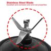 Blade for Nutri Ninja Blender, 7 Fins Extractor Blades Replacement Parts Compatible with Nutri Ninja Auto iQ BN495UK BN750UK BN800UK BL450-30 BL6