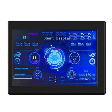 XiaoXIN 3.5 Inch IPS Monitor Display Computers Monitor CPU GPU Monitoring Sub-Screen ABS Housing Support DIY Theme Editing Free Software Upgrade