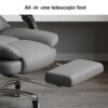 JHKZUDG High Back Executive Office Chair,Reclining Office Chair with Armrest,Reclining Computer Chair with Adjustable Height, Swivel Wheels And R