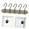PRETYZOOM 4 Sets Plant Hook Wall Hooks for Hanging Plants Adhesive Ceiling Hooks Ceiling Plate Hook Wall Mount Lanterns Hanger Ceiling Wall Mount