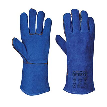 Portwest Welders Gauntlet, Size: XL, Colour: Blue, A510BLUXL