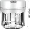 2ps Mini Food Chopper Electric Small Kitchen Food Processor Blender, Portable Vegetable, Fruit, Meat, Garlic, Onion, and Ginger Chopper, can be U
