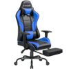 Mainwin Gaming, Computer footrest,Ergonomic Office, Racing Chair with headrest and Lumbar, Red&Black, can Support 150kg