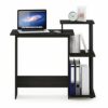 Furinno Efficient Home Laptop Notebook Computer Desk, Study Desk, Writing Desk, Columbia Walnut/Brown, 100.6 (W) x 85.3 (H) x 39.6 (D) cm