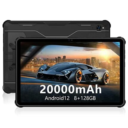 OUKITEL Rugged Android Tablet, RT2 20000mAh Rugged Tablet 10 inch Android 12 Tablet 8GB+128GB Tablet IP68,IP69K Waterproof Tablet 16MP+16MP Camer