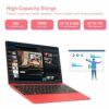 AOCWEI Laptop Computers Win 11 14" 6GB RAM 256GB SSD 1920x1080 FHD Traditional Laptop 2.4G+5G WiFi Bluetooth 4.2 Full Metal Notebook with Wireles