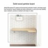 VOCD Folding Wall-Mounted Desk, Drop-Leaf Workbench Table for Small Spaces Office Home Kitchen Dining Table Computer Desk, Maximum Load 30 Kg - B
