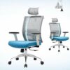 WALNUT Chairs,Office Chair with Arms and Back Support Executive Adjustable Computer Chair Swivel Ergonomic Desk Chair Comfy Padded for Office/Hom