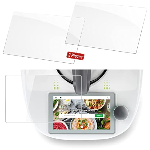 Siegvoll Glass Screen Protector Film for Vorwerk Thermomix TM6 (2 Pack), 9H Tempered Glass Film, Scratch-Resistant, Durable, Ultra Clear, TM6 Acc