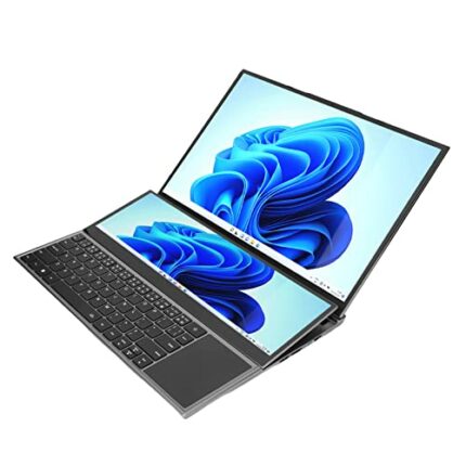 Cuifati 16in FHD Laptops, Win11 Gaming Laptop, Core I7 CPU 16GB RAM 64GB M.2 SSD, with 14in Touch Screen, with USB USB C HDML AUX RJ45 (UK Plug)