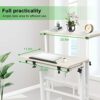 Ejoyous Mobile Computer Tables, Height Adjustable, Cart Mobile Desk, multifunctional mobile podium workstation, workstations office desk with 4 w