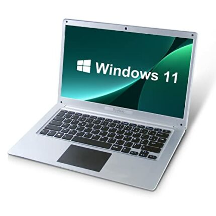 BYYBUO 14.1 inch Laptop Windows 11 Intel Celeron Ultrabook 4GB RAM 64GB ROM TF512GB Notebook with Wi-Fi USB 3.0 BT 4.0 Azerty keyboard French