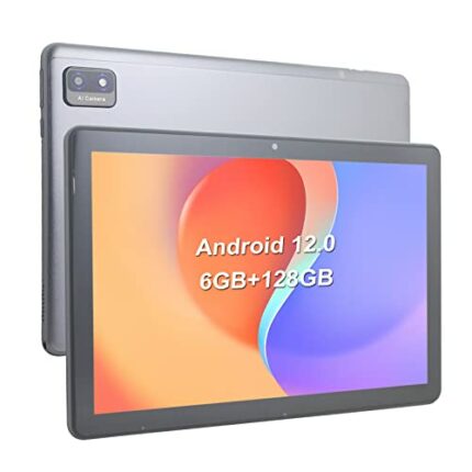CWOWDEFU Android 12 Tablets 10 inch, 6GB RAM+128GB ROM Tablet, Octa-core MTK8183 Android Tablet with 5G WiFi,10.1 IPS Glass Touch Screen, 6000 mA