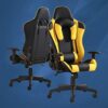 FMXQYH Gaming Chair for Adults, Ergonomic Office Chair with Height and Backrest Adjustable, Computer Chair PU Leather Material Can Be for Office,