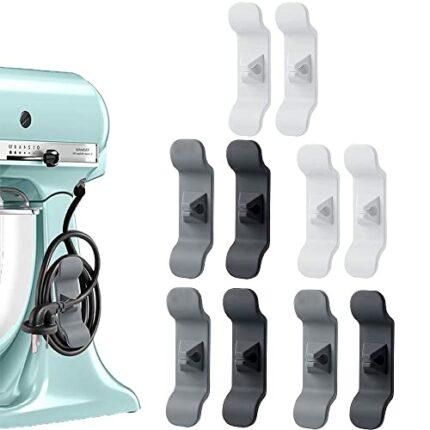 BDHI 10pcs Kitchen Appliance Cord Winder Cord Organizer for Appliances Cord Organiser for Kitchen Cord Organizer for Home Appliances Mixer Coffee