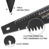 AIRAJ 450MM Hand Saw, 8TPI Fine Cutting Heavy Duty Wood Saw, Unique Ω Type Chip Flutes, Comfortable Non-Slip Handle, Sharp Blade Ideal for Cuttin