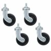 SKOAJAS Plate Casters Wheels Swivel Caster Wheels for Furniture,Universal Moving Wheel,Beauty Salon Trolley Wheels,Kitchen Storage Rack Caster,Sh