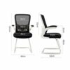 KXDCZ Ergonomic Mid-Back Computer Executive Office Chair with Padded Armrests Adjustable Seat Height