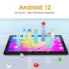SGIN 10.1 Inch Tablet Android 12, 4GB RAM 64GB SSD (TF 256GB), Octa-Core Processor, 2MP+5MP Camera, 800x1280 HD IPS, 6000 mAh Battery Tablet with