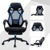 NXYJD Reception Chairs With Arms and Back Support Ergonomic Office Chair ，Modern High Back Desk Chair with Footrest and Lumbar Support