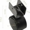 GTYT Furniture Caster Swivel Casters Wheels 4 X Castor Wheel U-Clamp Swivel Castor For Baby Cot Plastic Caster 18mm Black Non-slip