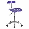Flash Furniture Office Chair, Chrome, Wine Red, 41.91 x 43.18 x 88.27 cm