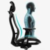 FMXQYH Ergonomic Office Chair High Back Reclining Mesh Chair with Lumbar Support, Home Office Desk Chair Swivel Computer Task Chair with Adjustab
