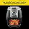 Chefman TurboFry 2-Litre Small Air Fryer, Compact Size, Easy-Set 60-Minute Timer for Fast and Healthy Cooking, Make French Fries, Chicken, Meat,