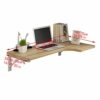 VOCD Folding Wall-Mounted Desk, Drop-Leaf Workbench Table for Small Spaces Office Home Kitchen Dining Table Computer Desk, Maximum Load 30 Kg - B