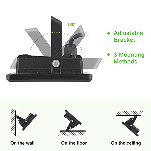 lNGRIKT 30W Led Floodlight Outdoor, Super Bright 3000 Lumen LED Security Lights, IP65 Waterproof, 6500K Cool White Outdoor Flood Light with 1.5M