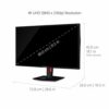 ViewSonic XG3220 32-inch 4K Ultra HD Gaming Monitor with AMD FreeSync for PC and Console Gaming (60Hz Advanced Ergonomics HDMI DisplayPort HDR10