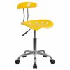 Flash Furniture Office Chair, Chrome, Wine Red, 41.91 x 43.18 x 88.27 cm