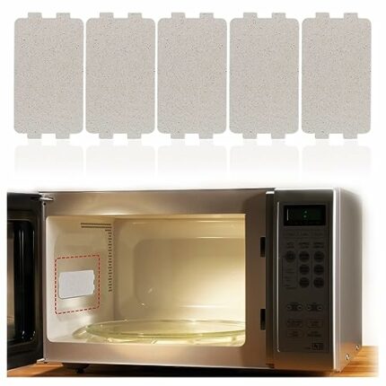 5Pcs Microwave Oven Mica Plate Sheet-Waveguide Cover Multipack - High-Temperature Resistant, Easy-Install, Durable - Protects Microwave Ovens - V