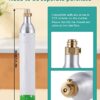 BAOSHISHAN Sparkling Water Maker Soda Maker with 2 Reusable Stainless Steel PET Water Bottle Domestic Fizzy Water Machine Compatible With Any Scr
