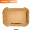 100pcs Square Air Fryer Liners Disposable, Air Fryer Parchment Paper Liners Air Fryer Accessories Compatible with Ninja AF300UK AF400UK, Salter a