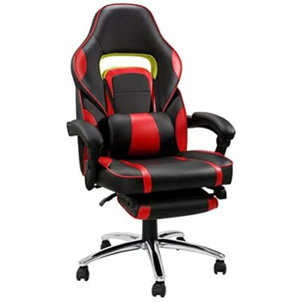 XIAOJUN Adjustable Backrest with Backrest Foot Pad Aluminum Alloy Office Chair Internet Lazy Lounge Chairs Game Computer Chair
