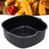 BORDSTRACT Nonstick Cake Barrel for Air Fryers, Round Air Fryer Accessory with Stainless Steel Handle, BPA-Free and Dishwasher Safe, Compatible w