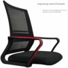 WALNUT Furniture High Back Black Mesh Executive Swivel Ergonomic Office Chair with Back Angle Adjustment