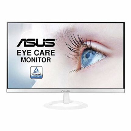 ASUS VZ249HE-W 24 Inch (23.8 Inch) Monitor, FHD (1920x1080), IPS, Ultra-Slim Design, HDMI, D-Sub, Flicker free, Low Blue Light, TUV certified, Wh