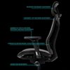 FMXQYH Ergonomic Office Chair High Back Reclining Mesh Chair with Lumbar Support, Home Office Desk Chair Swivel Computer Task Chair with Adjustab