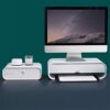 Hbao ABS Ergonomic Laptop Stand Desk Organizer Drawer Monitor Bracket Letter File Holder Home Office Accessories Table