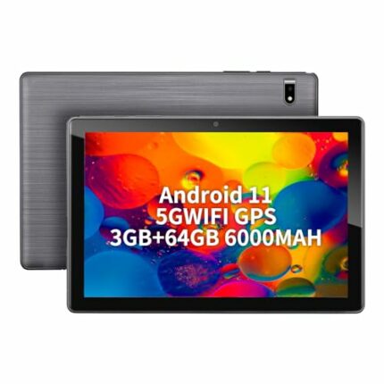 HAOVM tablet 3GB RAM, 64GB ROM, 10.1" IPS HD Display Screen, 5G WiFi, 128GB Expand, GPS, Type-C Port,5G WiFi,android tablets
