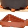 24 Pcs Pots Feet Plant Flower Invisible Pot Risers Triangle Toes Lifters Plastic Planters Stand for Better Water Drainage Indoor and Outdoor Gard