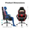 XIAOJUN Adjustable Backrest with Backrest Foot Pad Aluminum Alloy Office Chair Internet Lazy Lounge Chairs Game Computer Chair